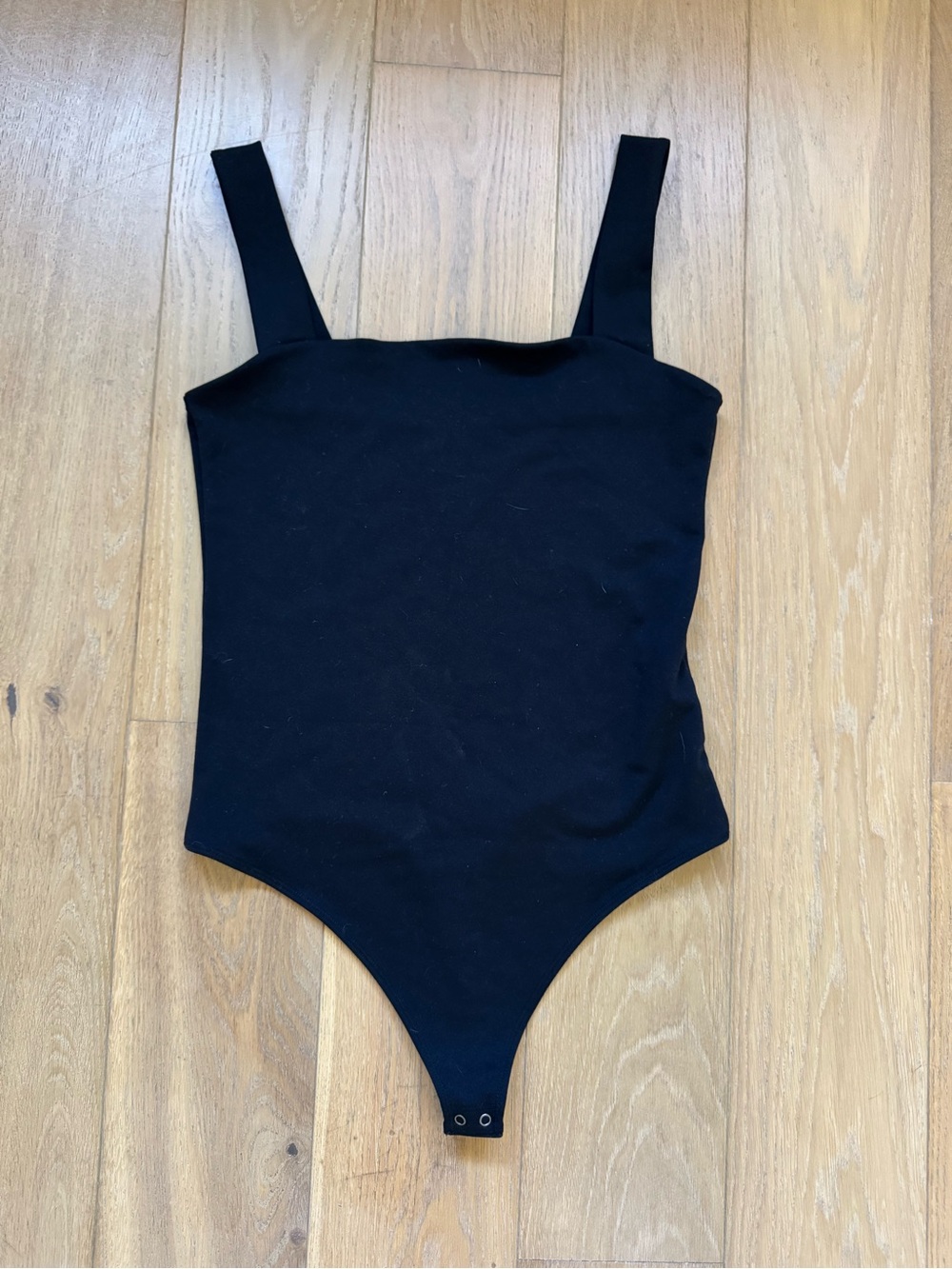 Abercrombie & Fitch Black Square-Neck Bodysuit